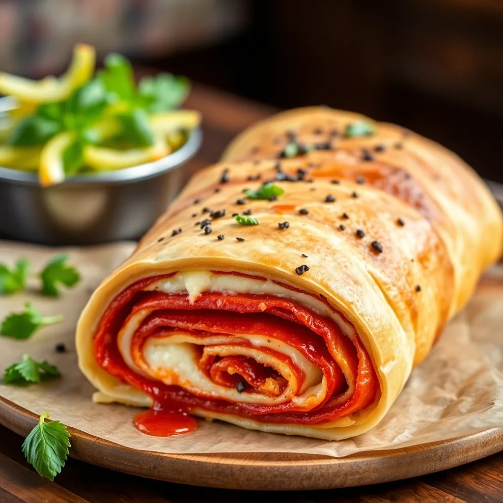 Pepperoni Stromboli Roll