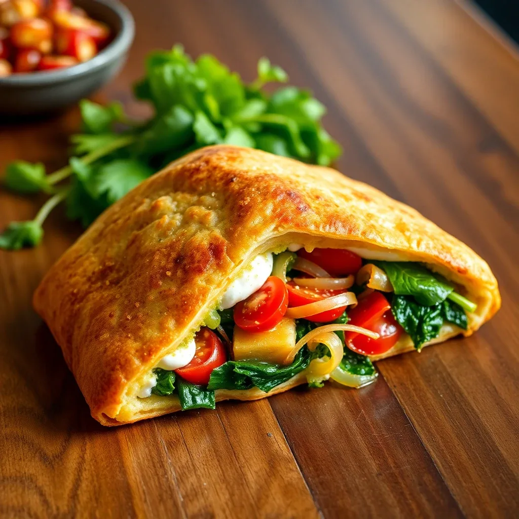 Veggie & Pesto Calzone