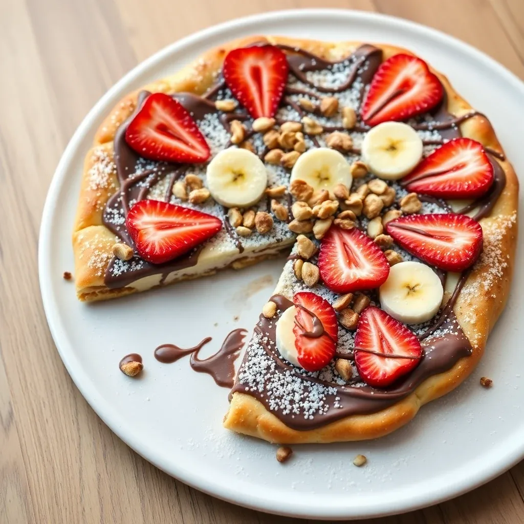 Nutella Dessert Pizza